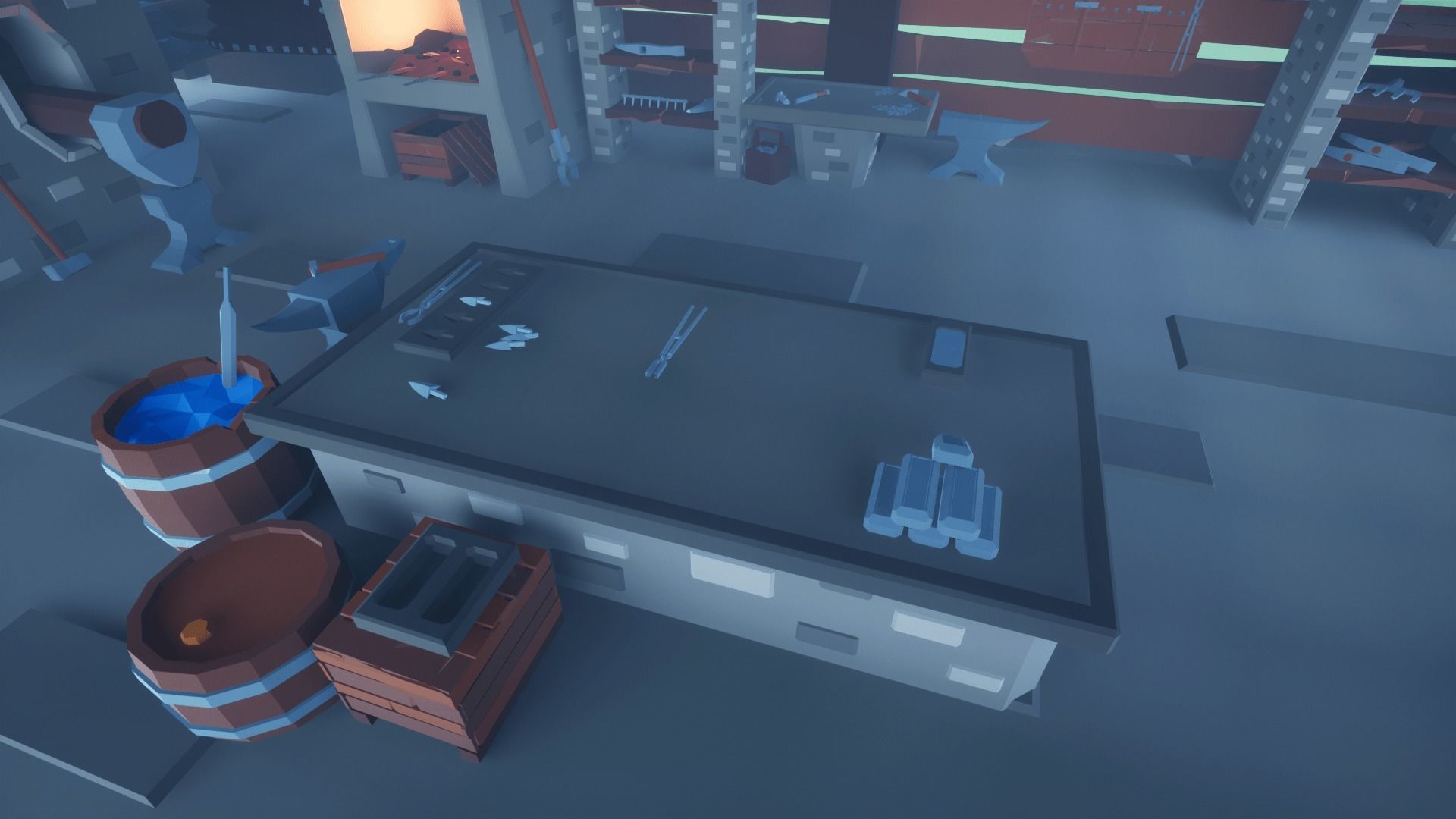 Forge Low-poly 3D model_11