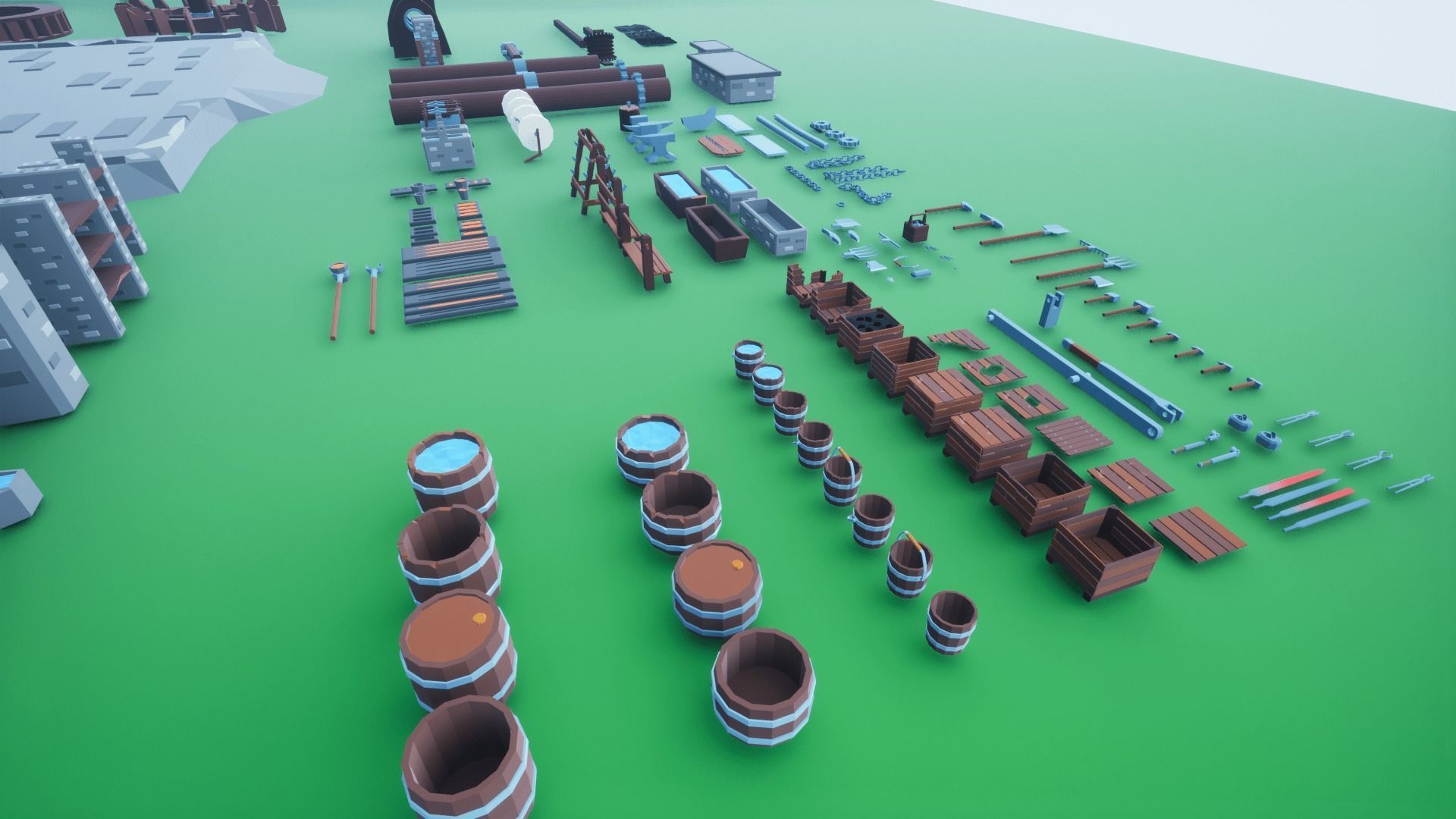 Forge Low-poly 3D model_7