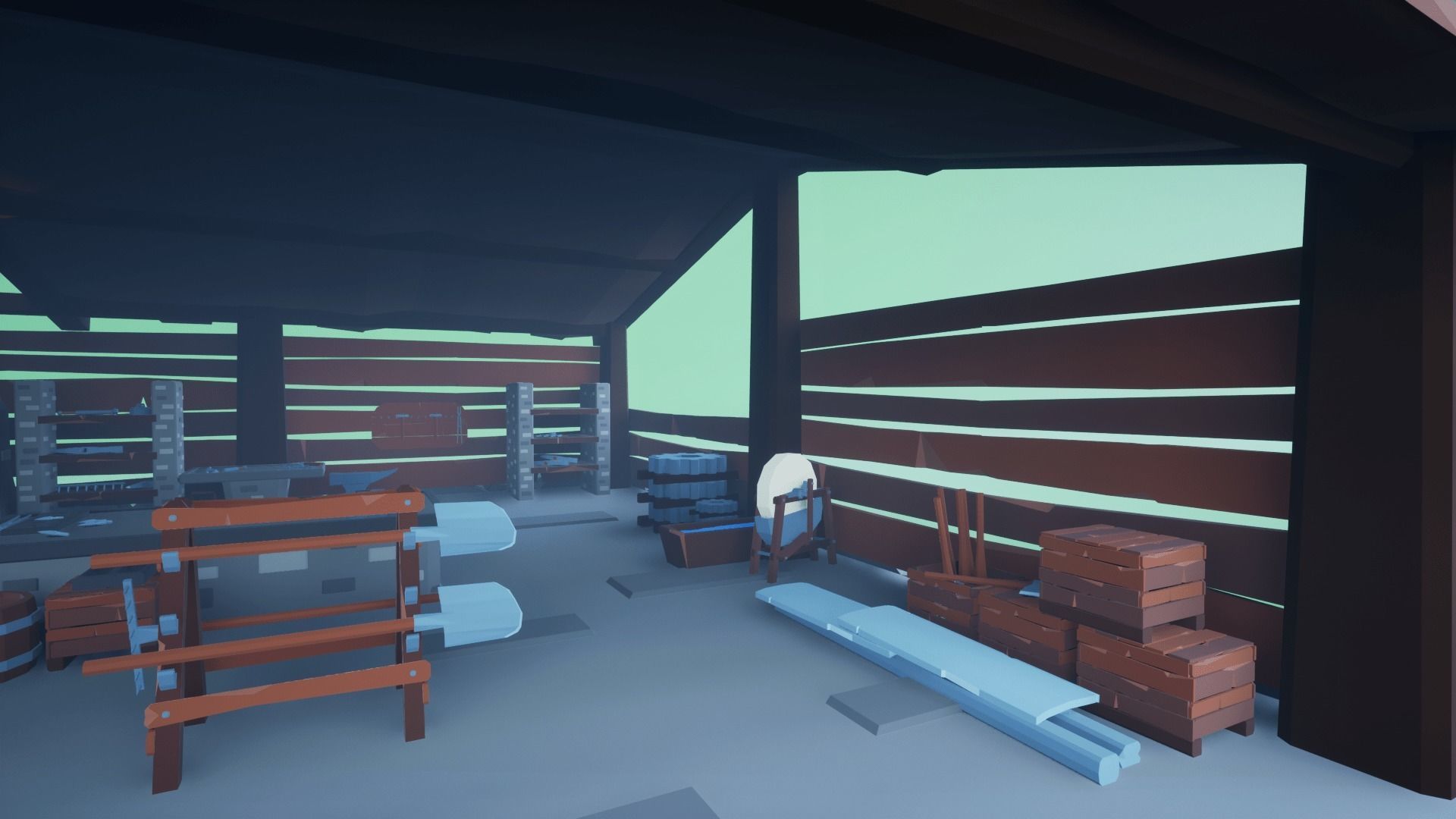 Forge Low-poly 3D model_14