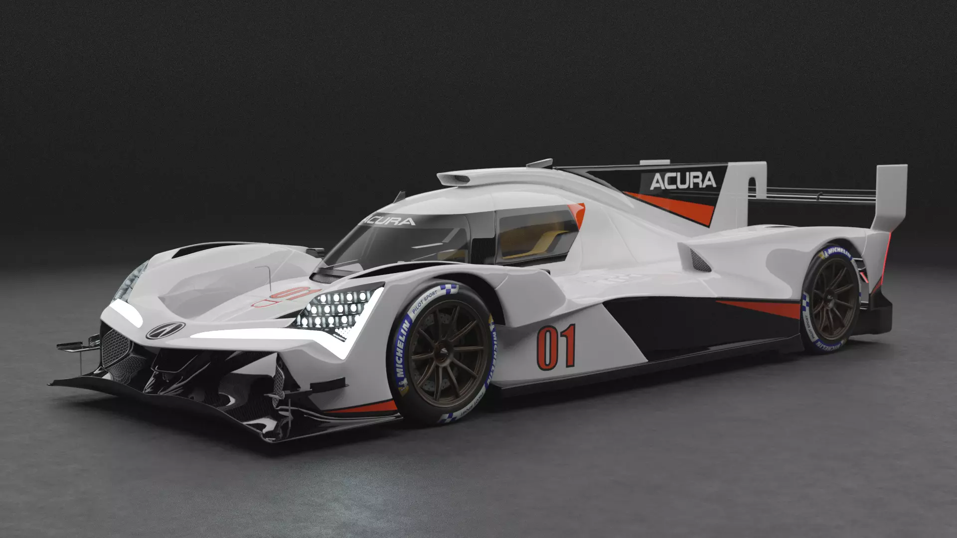LMDh Acura - ARX-06 3D model_0
