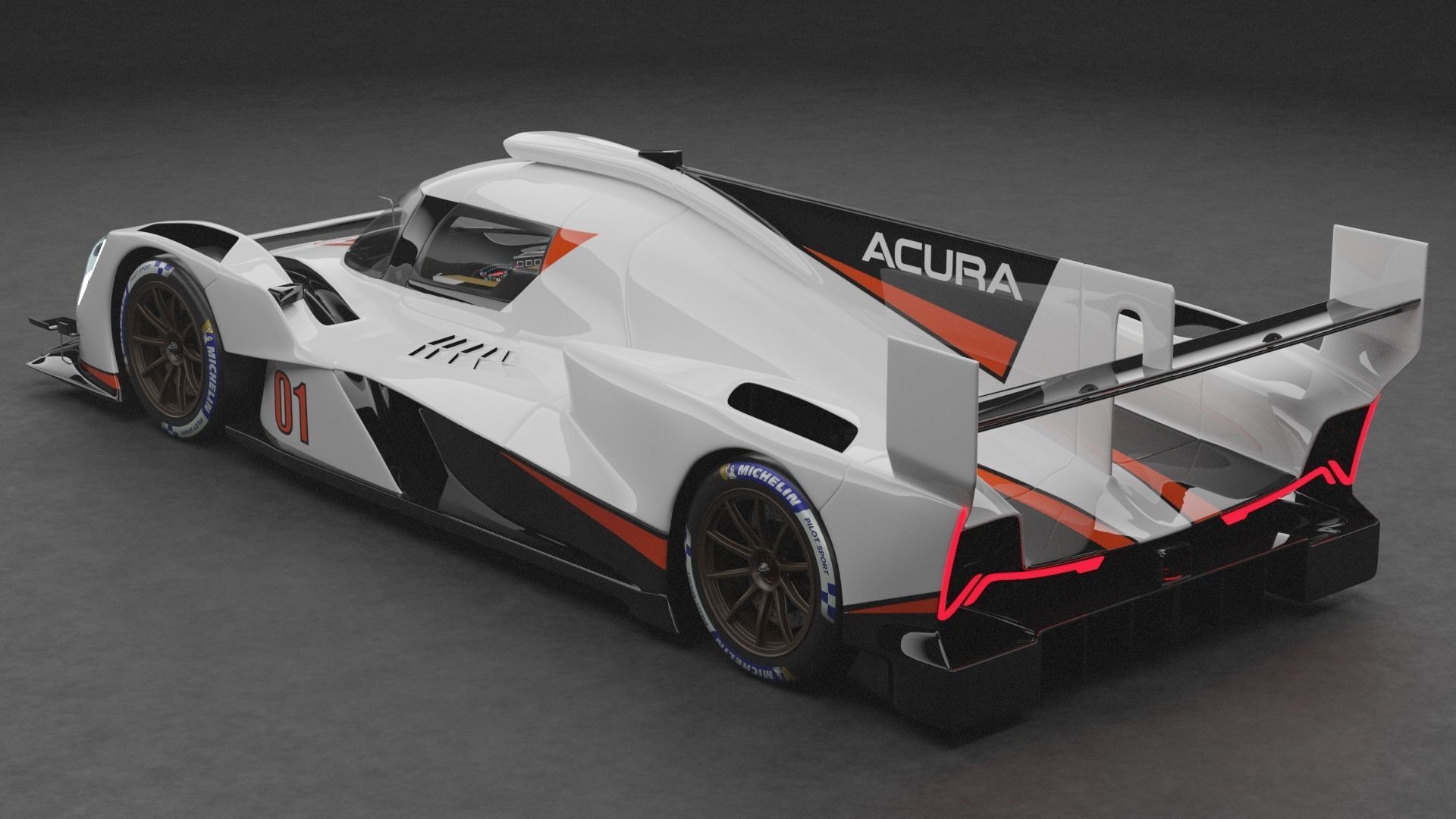 LMDh Acura - ARX-06 3D model_1