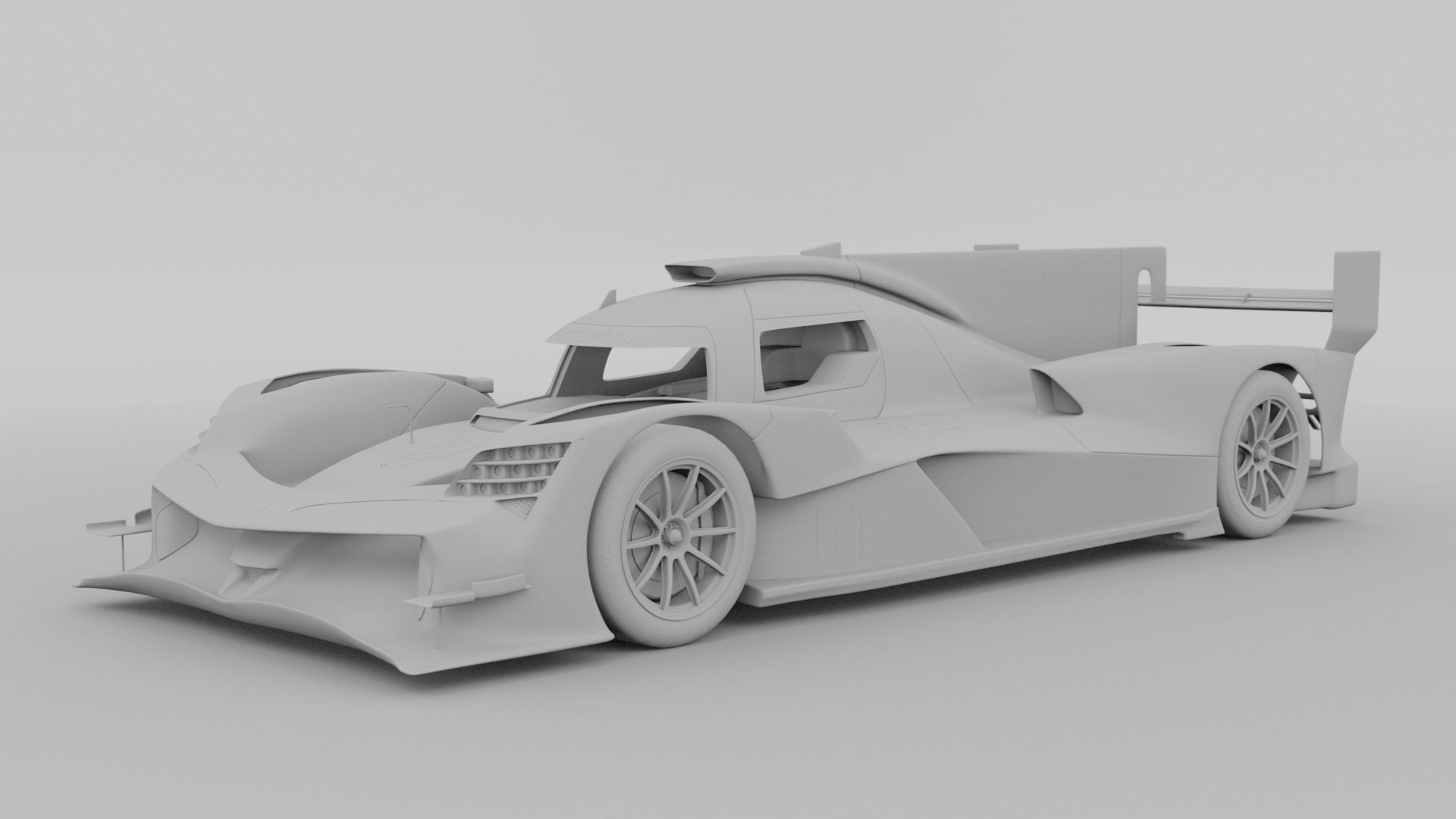 LMDh Acura - ARX-06 3D model_4
