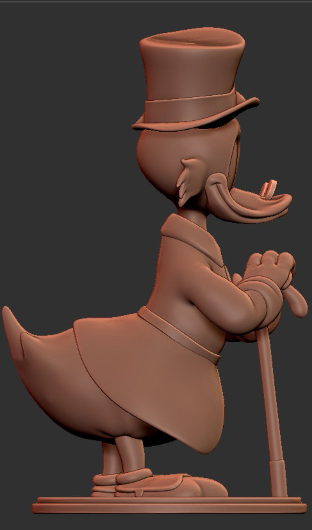 Scrooge Mc Duck for printing 3D print model_8