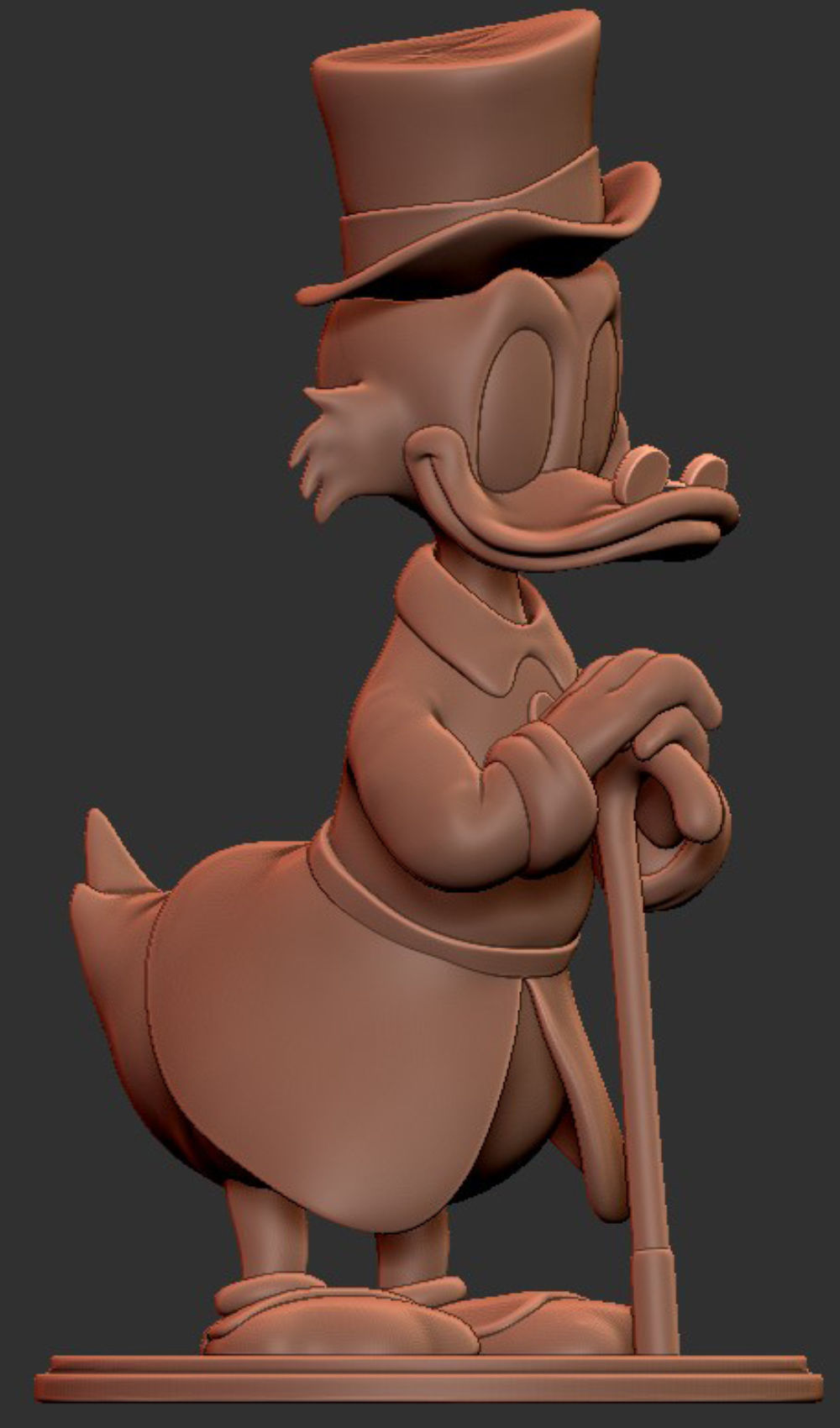 Scrooge Mc Duck for printing 3D print model_7