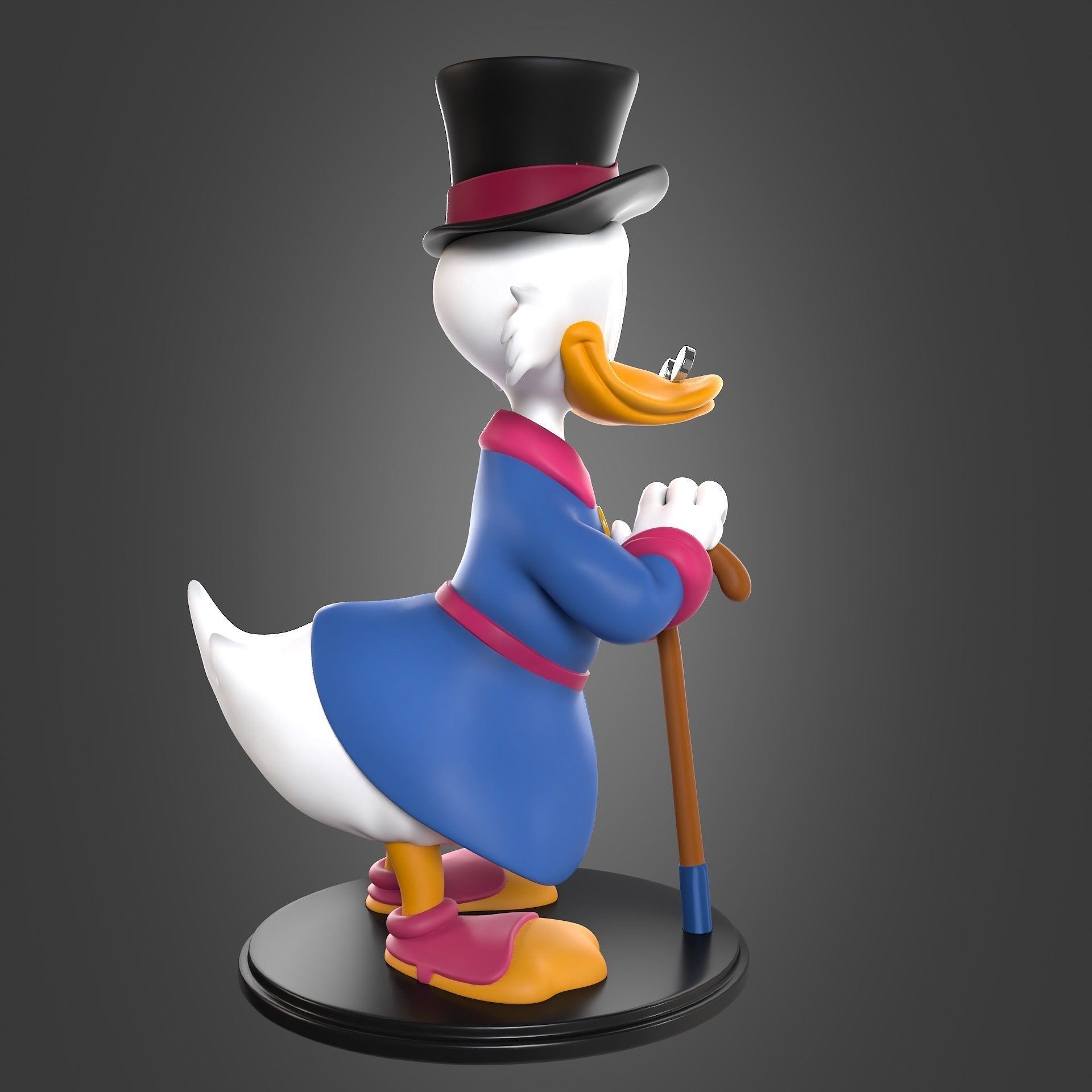 Scrooge Mc Duck for printing 3D print model_5