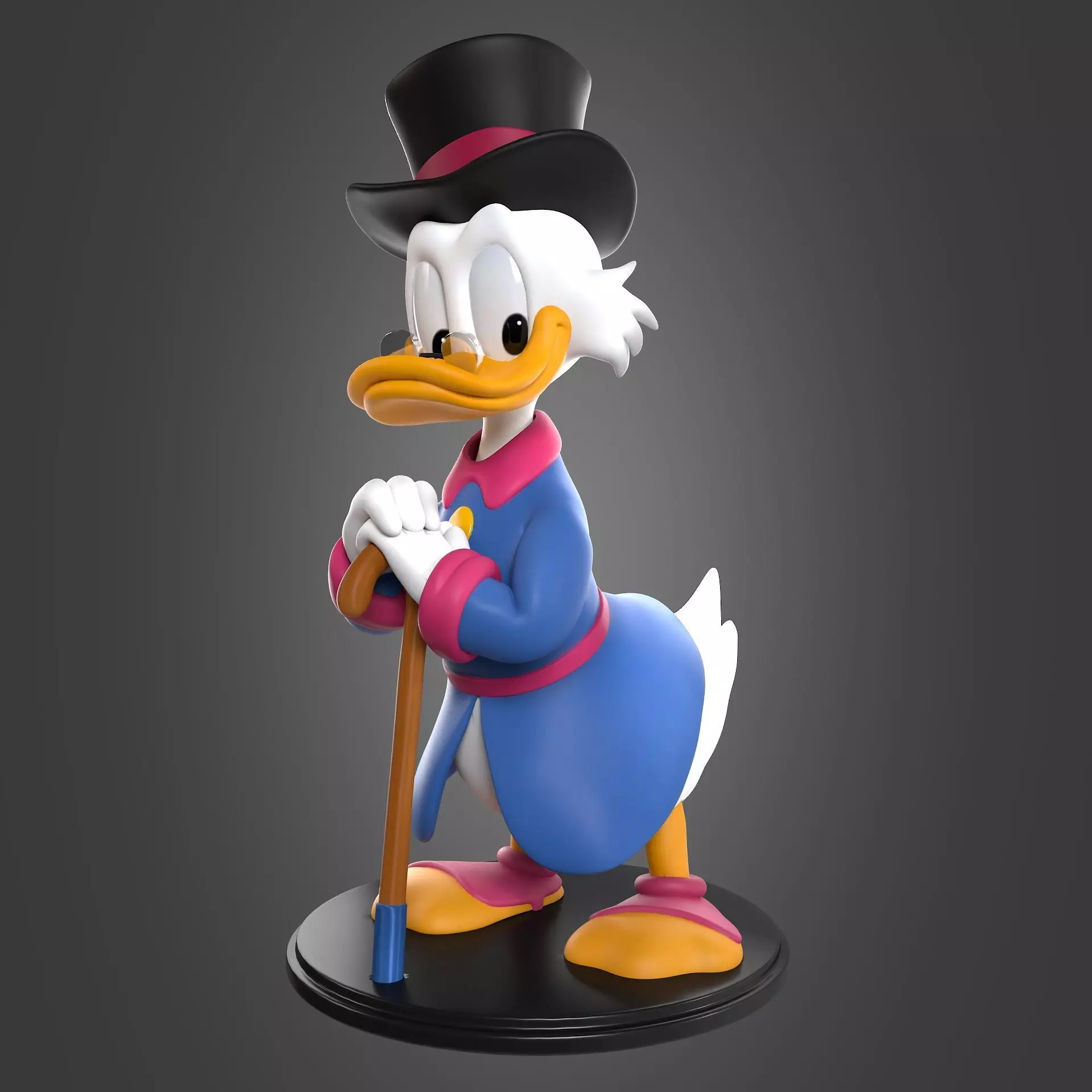 Scrooge Mc Duck for printing 3D print model_0