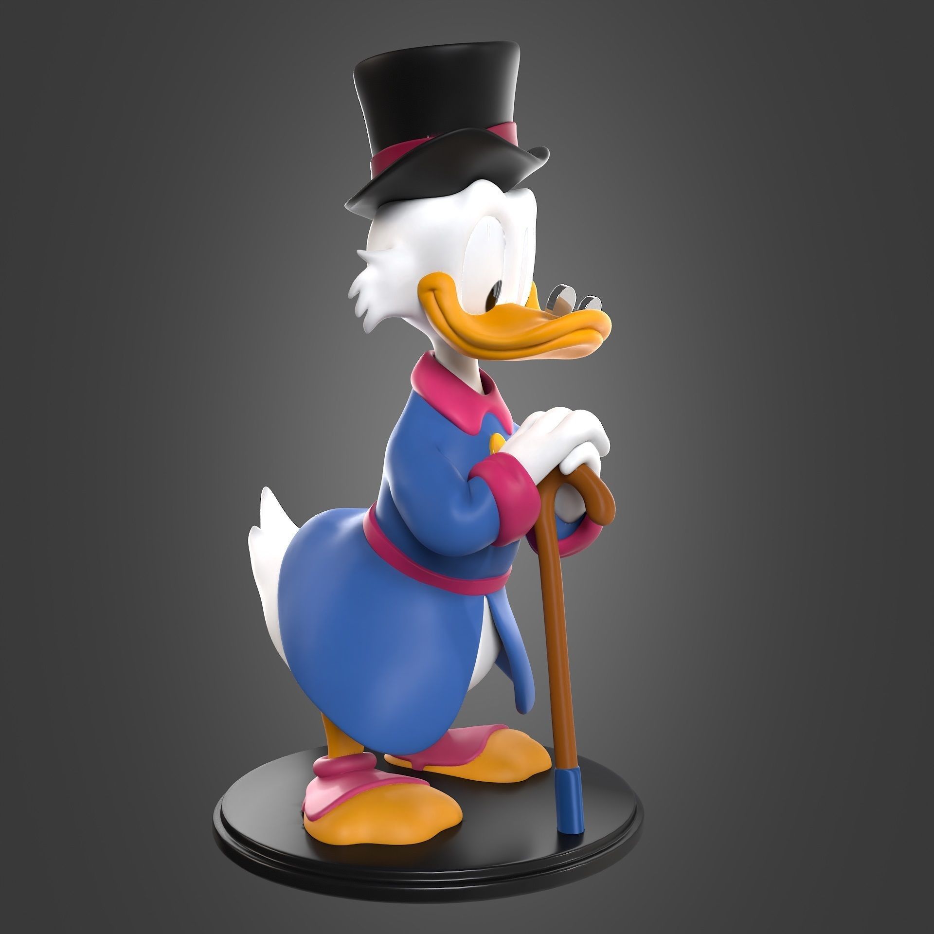 Scrooge Mc Duck for printing 3D print model_3