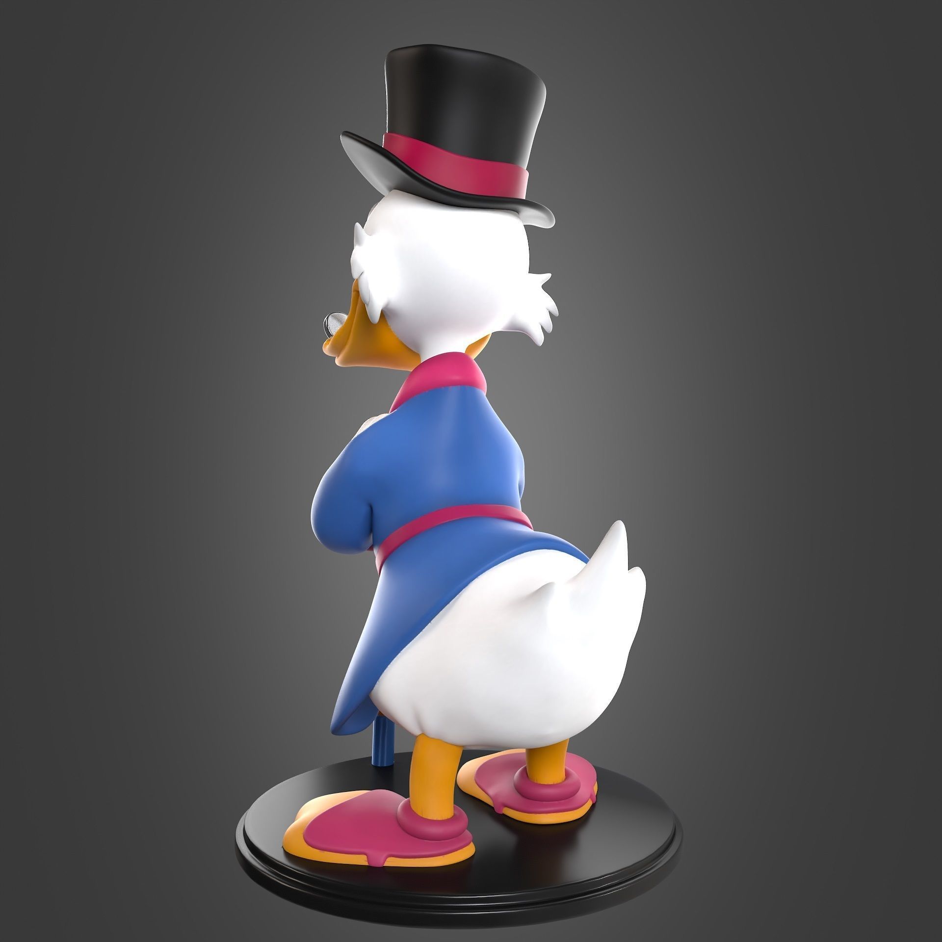 Scrooge Mc Duck for printing 3D print model_4