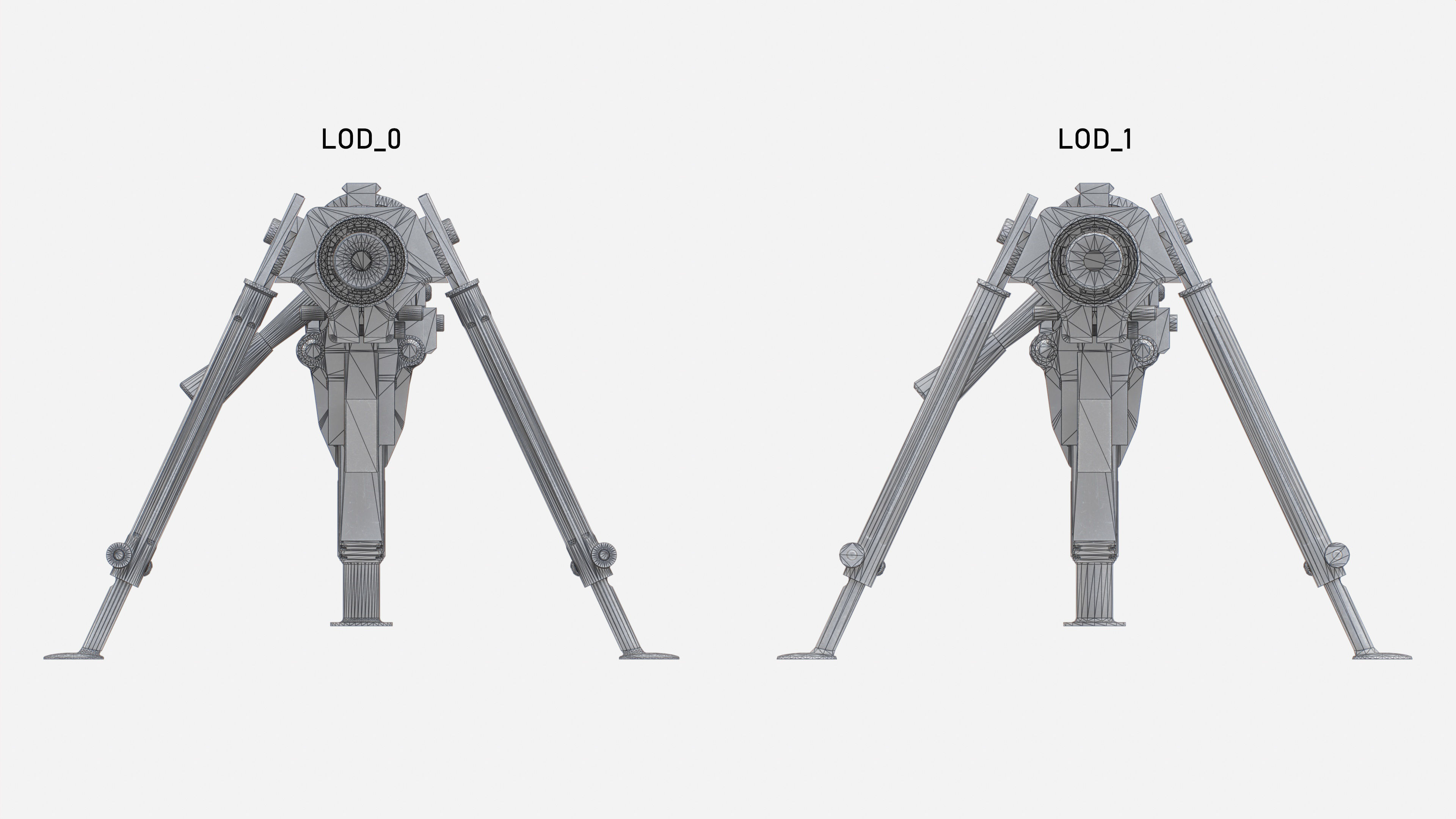 CheyTac M200 Intervention Sniper Rifle Low-poly 3D model_36