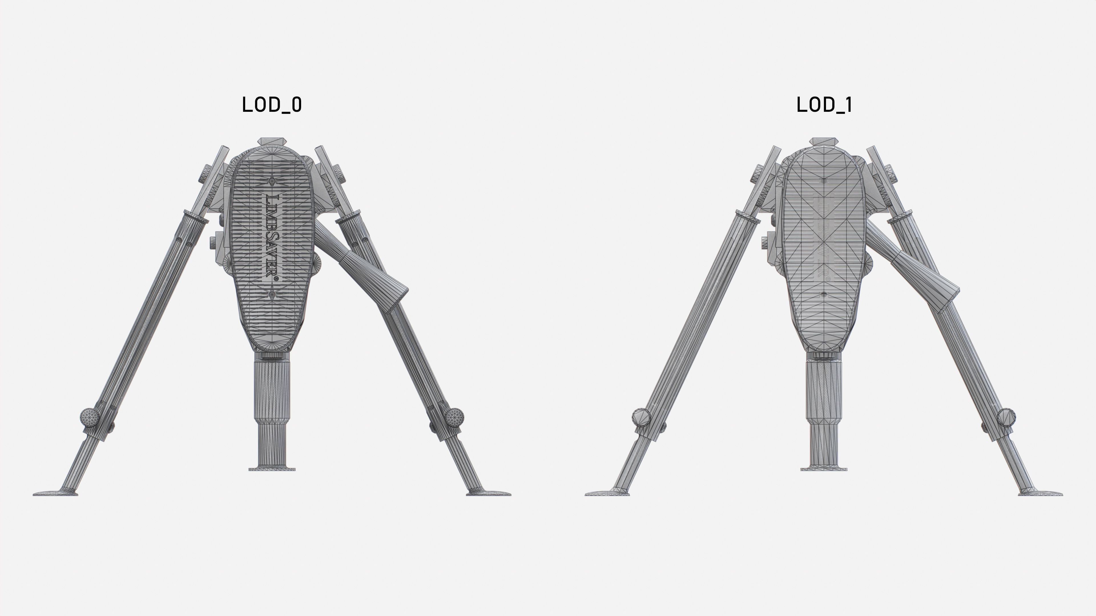 CheyTac M200 Intervention Sniper Rifle Low-poly 3D model_37