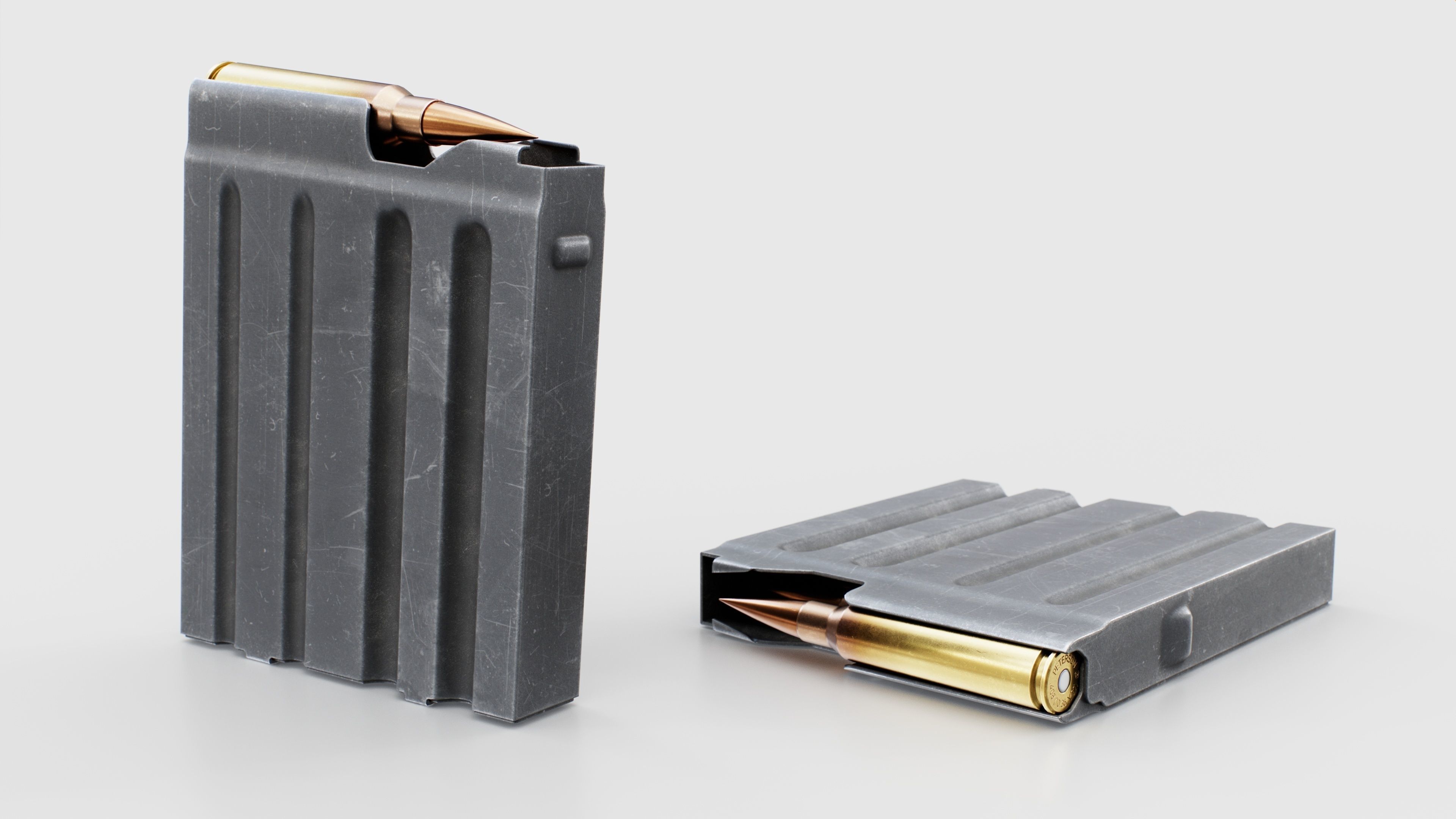 CheyTac M200 Intervention Sniper Rifle Low-poly 3D model_30