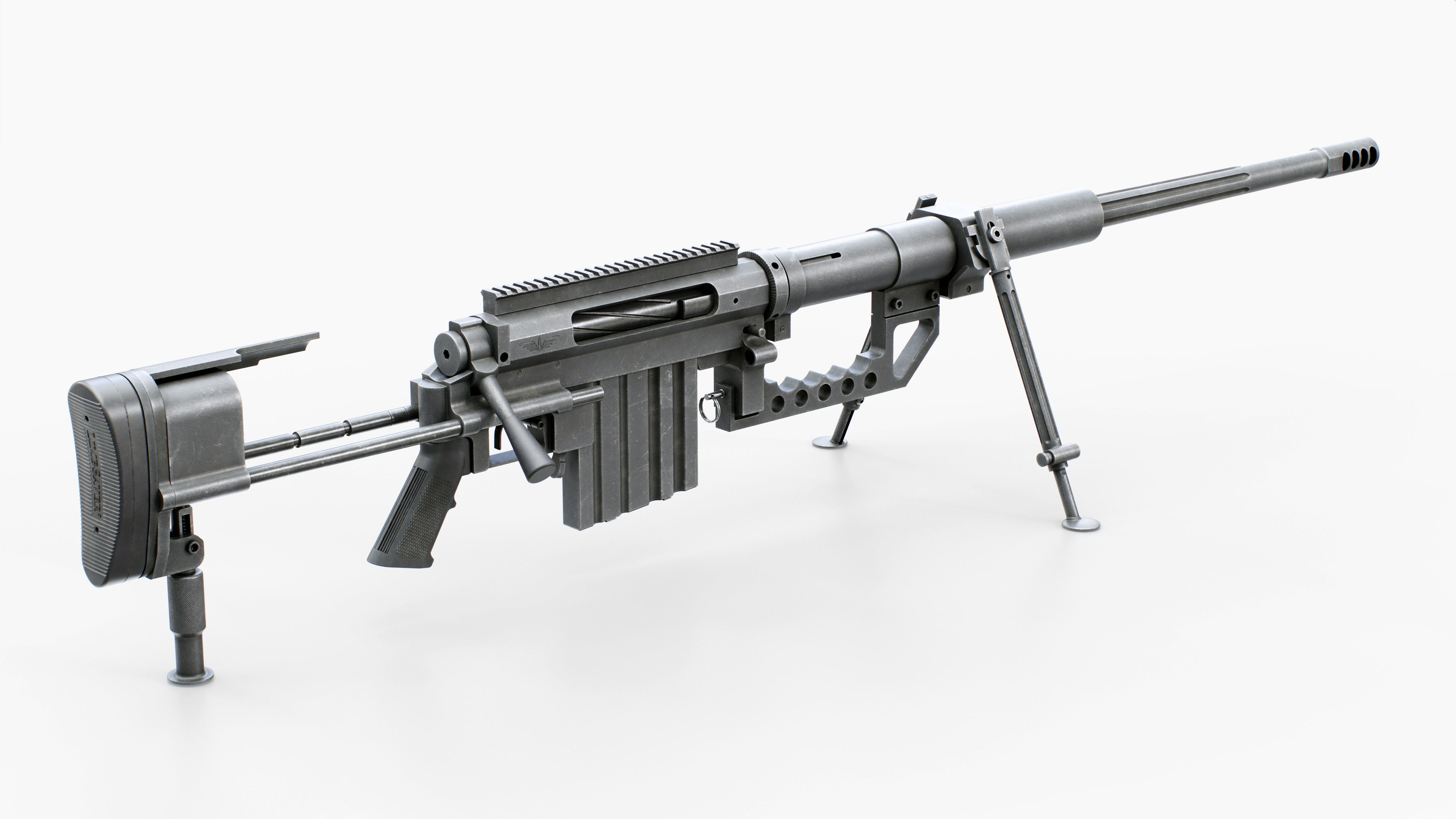 3D model CheyTac M200 Intervention Sniper Rifle VR / AR / low-poly ...