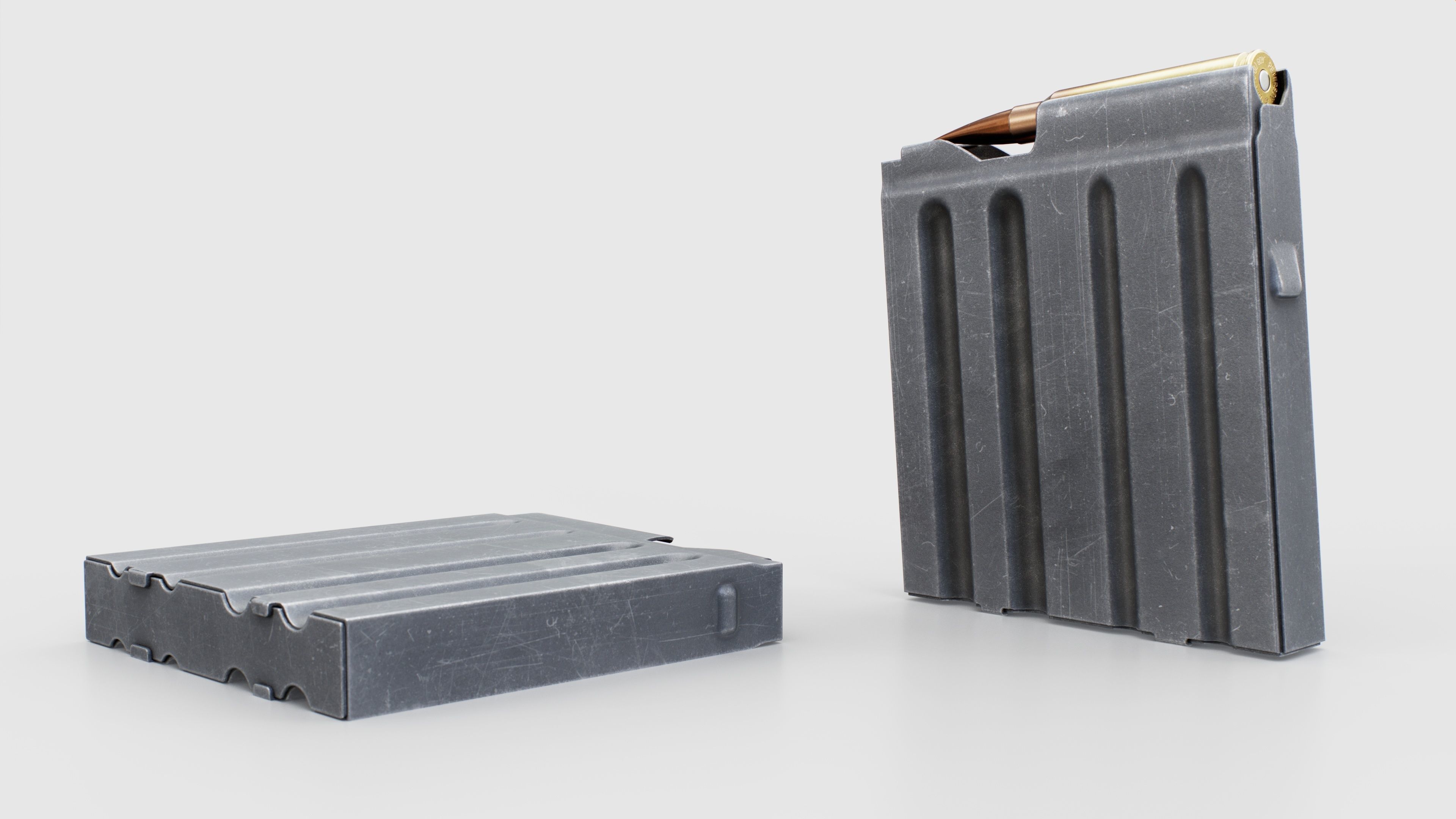 CheyTac M200 Intervention Sniper Rifle Low-poly 3D model_32