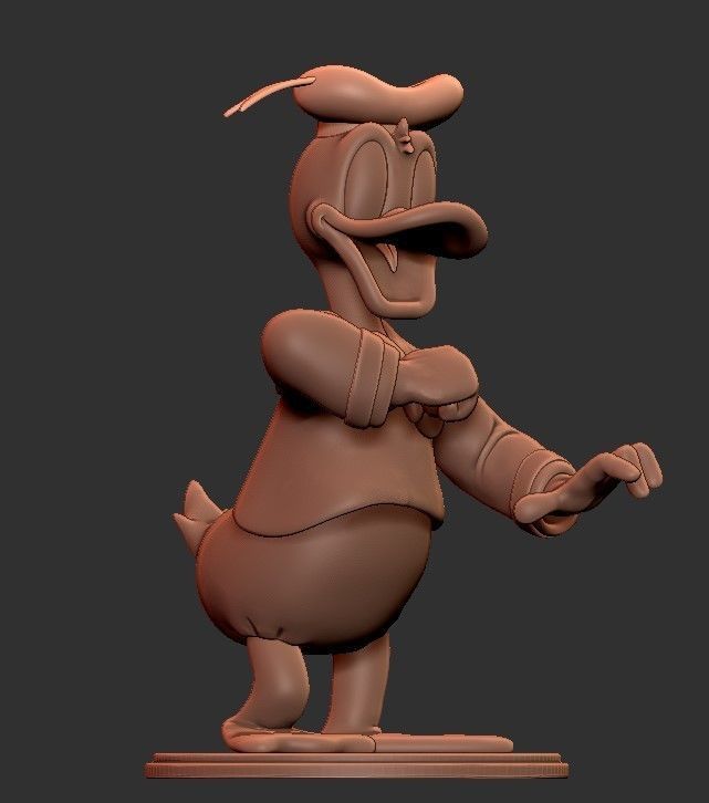Donald Duck for printing 3D print model_5