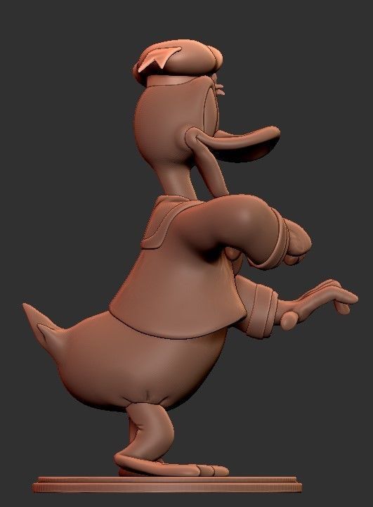 Donald Duck for printing 3D print model_6