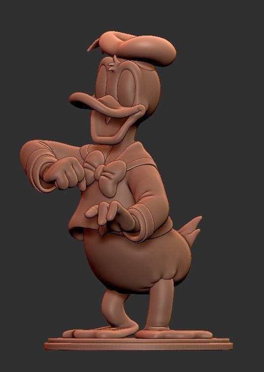 Donald Duck for printing 3D print model_11