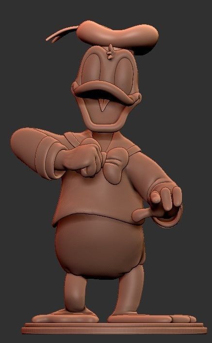 Donald Duck for printing 3D print model_4