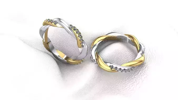  jewelry women ring 3D print model 3D print model