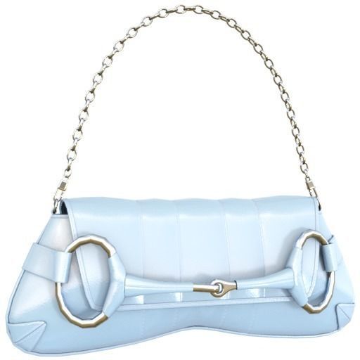 Gucci horsebit chain shoulder bag - 3D MODEL Low-poly 3D model_7