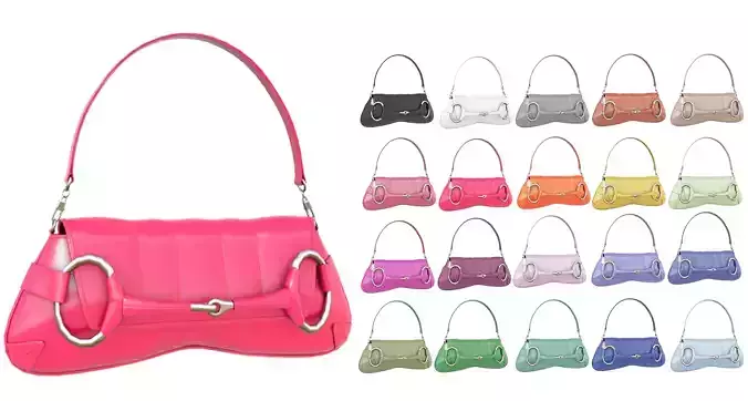 Gucci horsebit chain shoulder bag - 3D MODEL