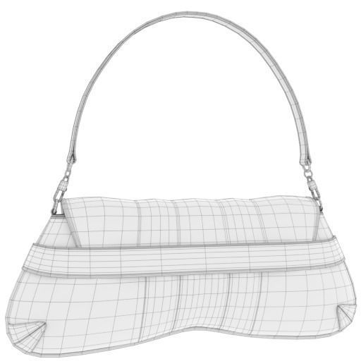 Gucci horsebit chain shoulder bag - 3D MODEL Low-poly 3D model_44