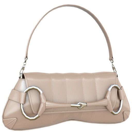 Gucci horsebit chain shoulder bag - 3D MODEL Low-poly 3D model_9