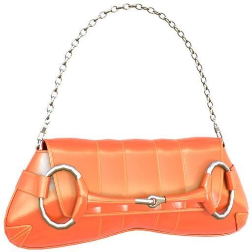 Gucci horsebit chain shoulder bag - 3D MODEL Low-poly 3D model_26