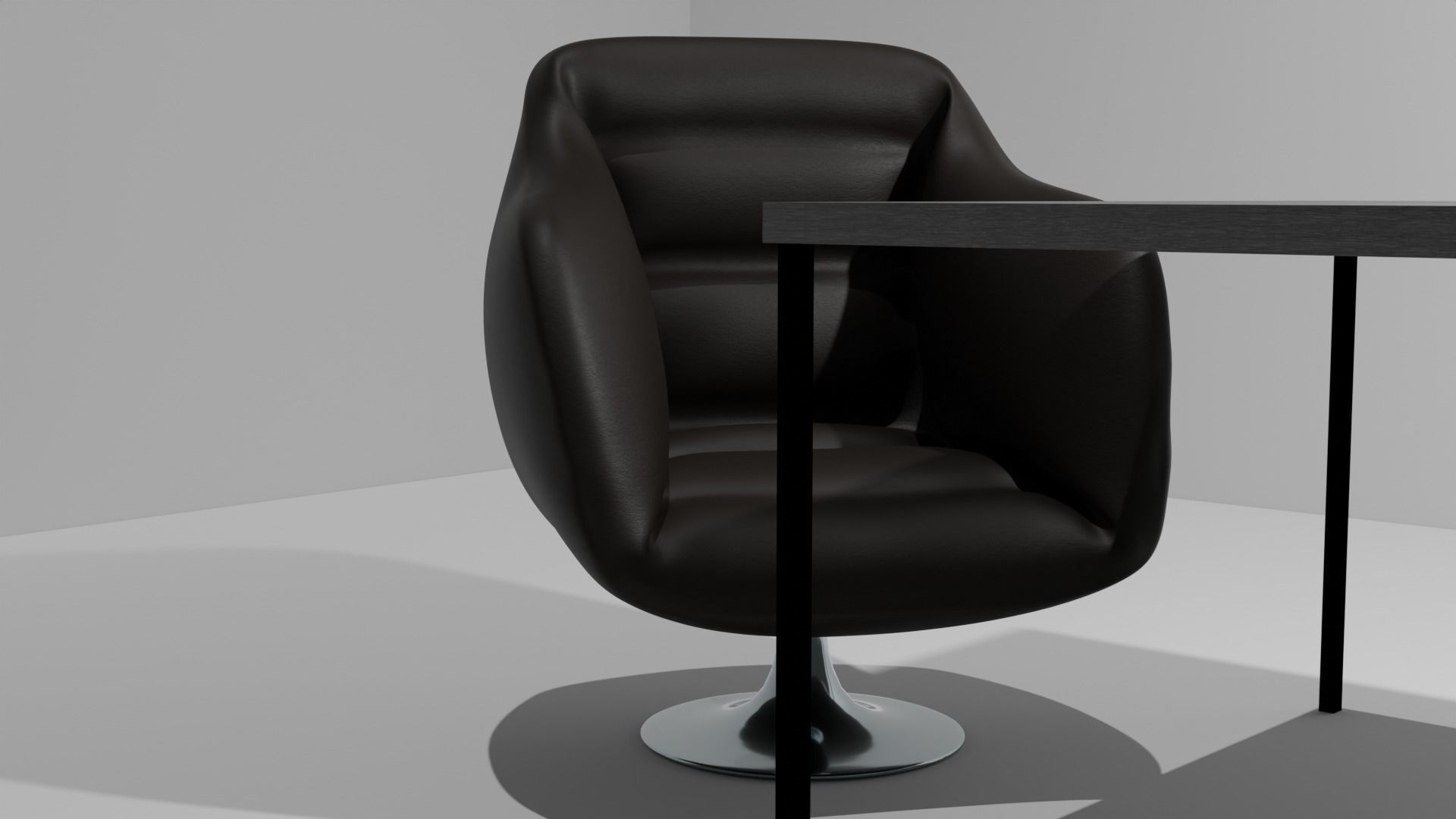 luxury chair  Free low-poly 3D model_2
