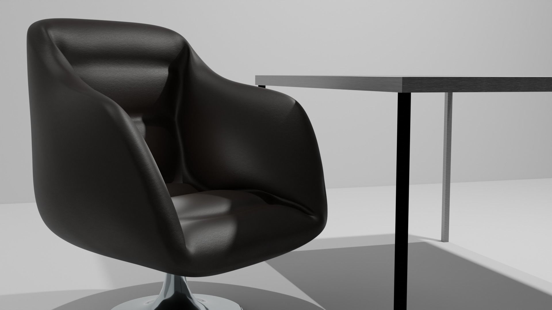 luxury chair  Free low-poly 3D model_3
