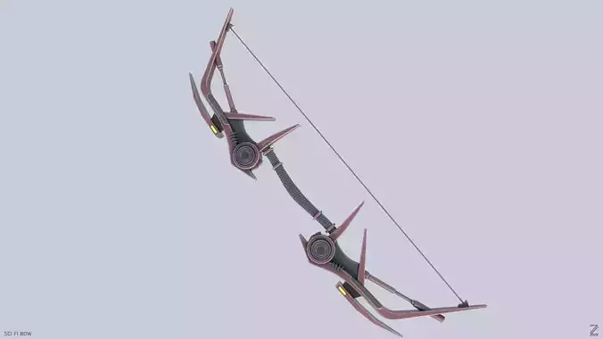 Scifi bow Low-poly 3D model Scifi bow Low-poly 3D model