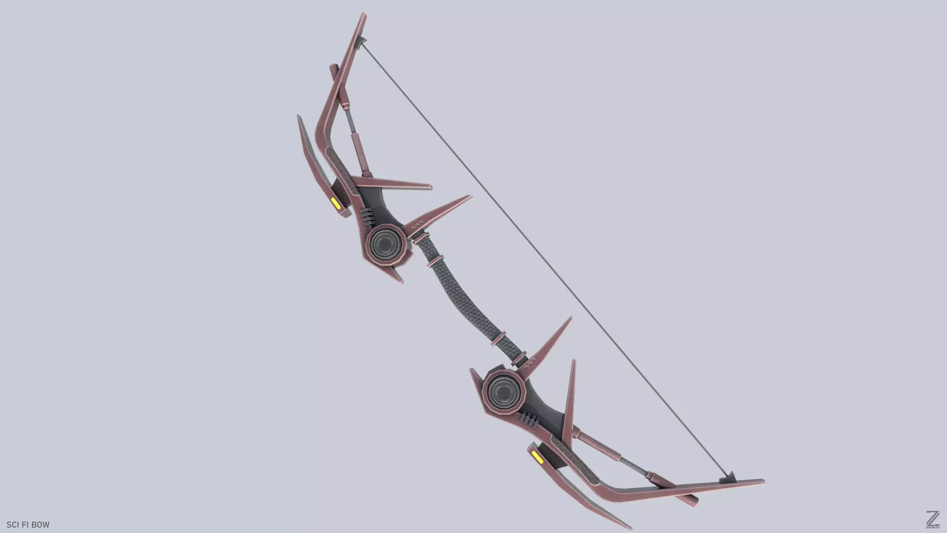 Scifi bow Low-poly 3D model_0