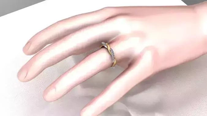  jewelry women ring 3D print model 3D print model