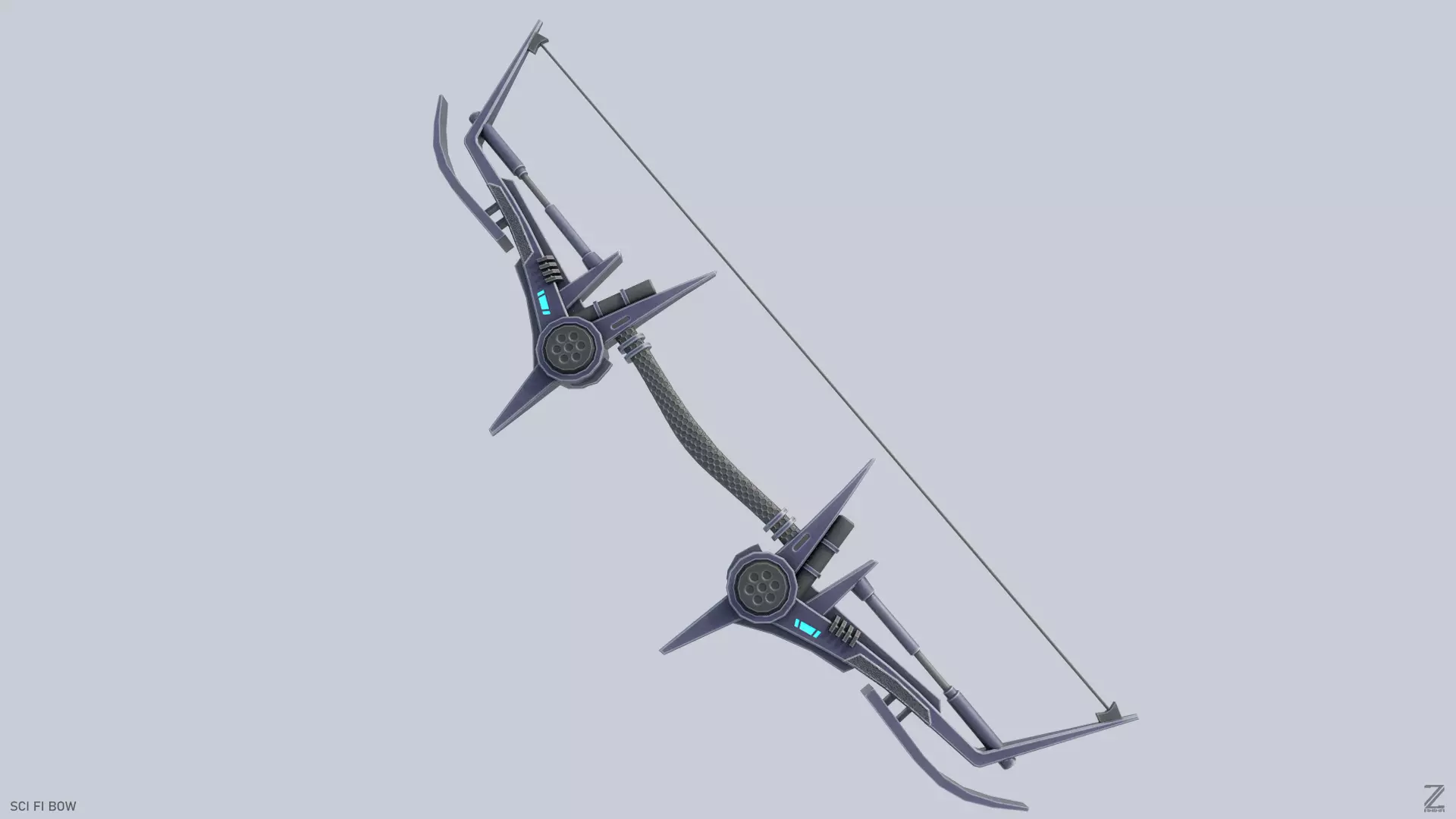 Scifi bow Low-poly 3D model_0