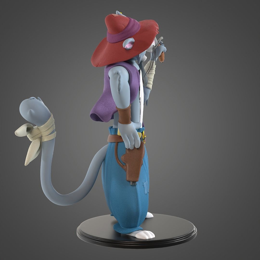 Pirate Cat for printing Free 3D print model_2