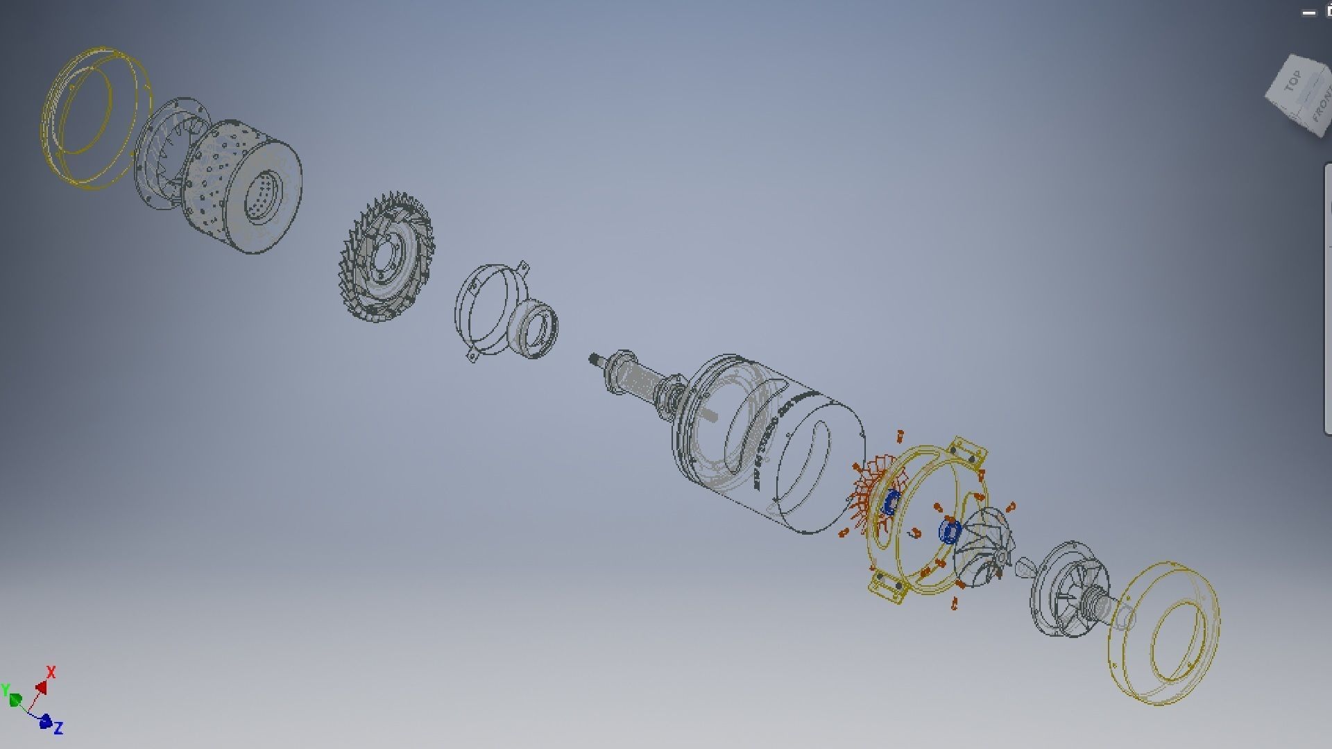 Jet Engine 3D model 3D model_5