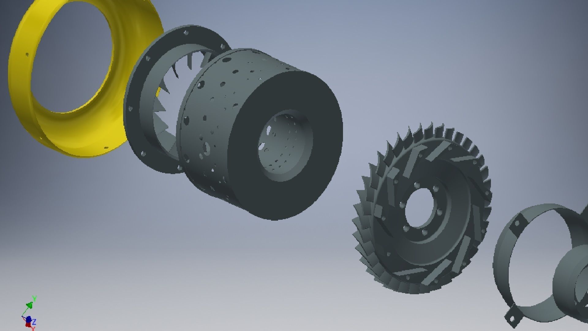 Jet Engine 3D model 3D model_1