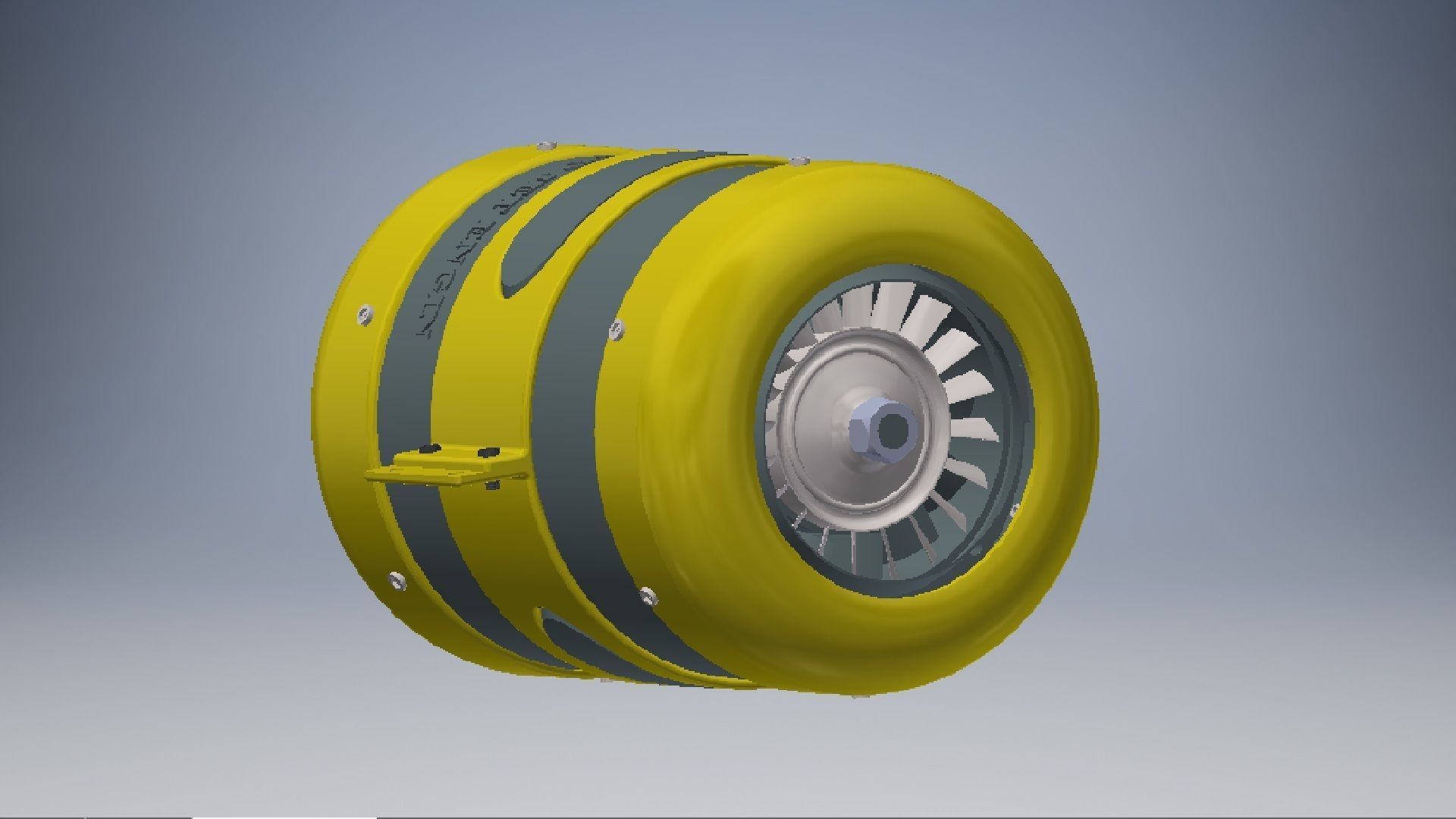 Jet Engine 3D model 3D model_3