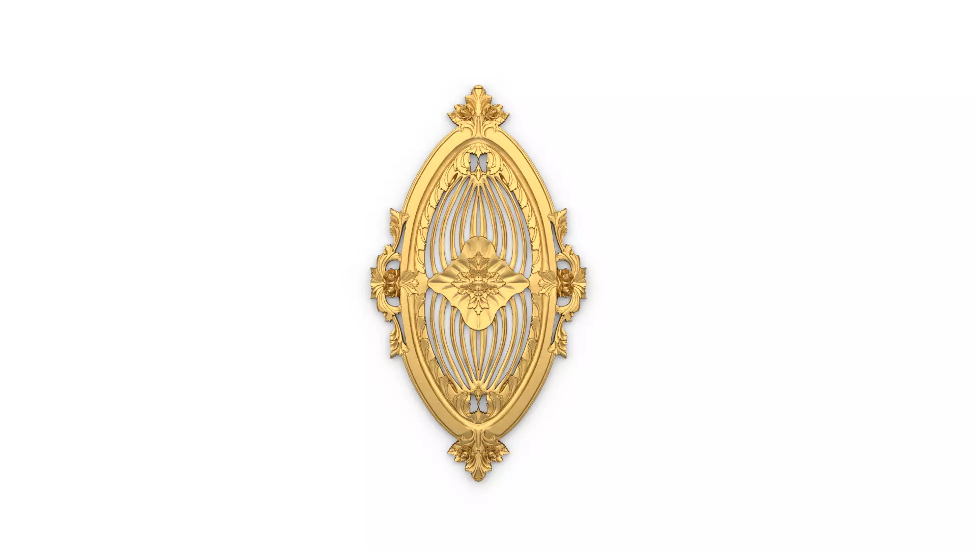 Classic carved decor ornament 353 3D model_0