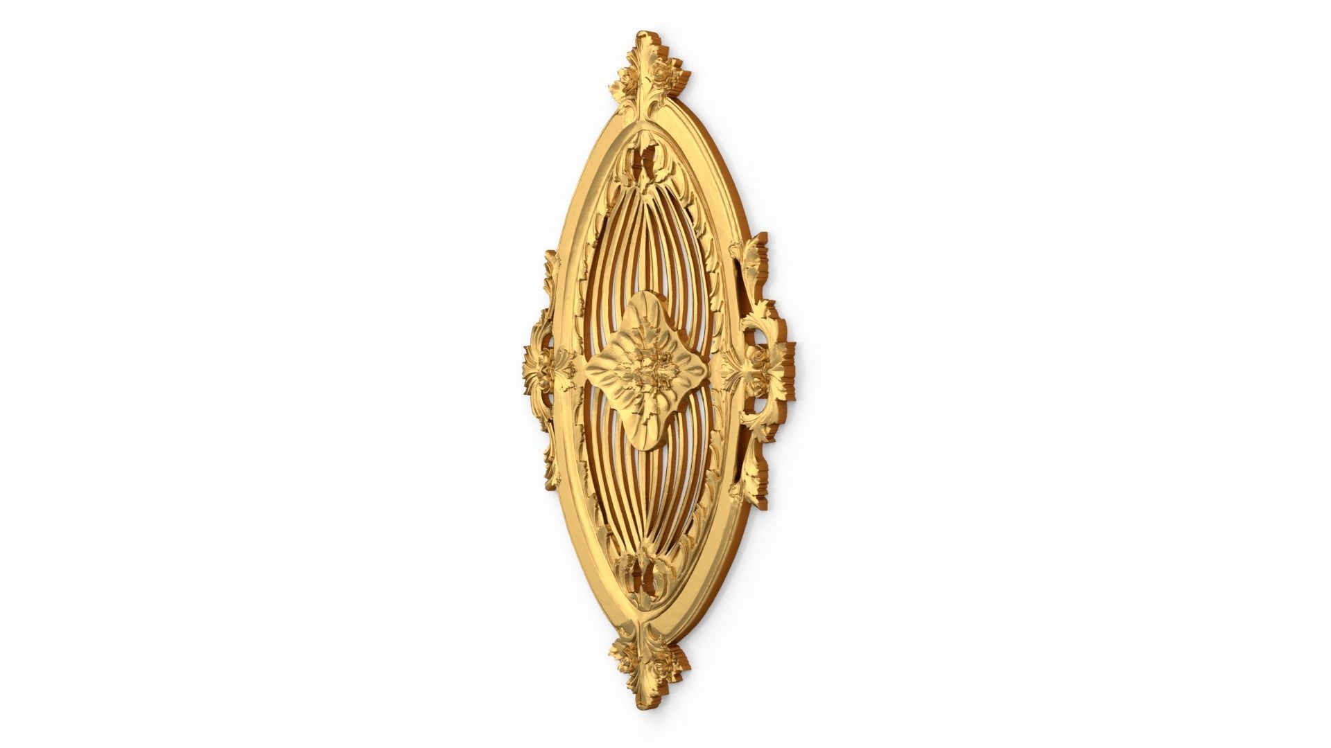 Classic carved decor ornament 353 3D model_2