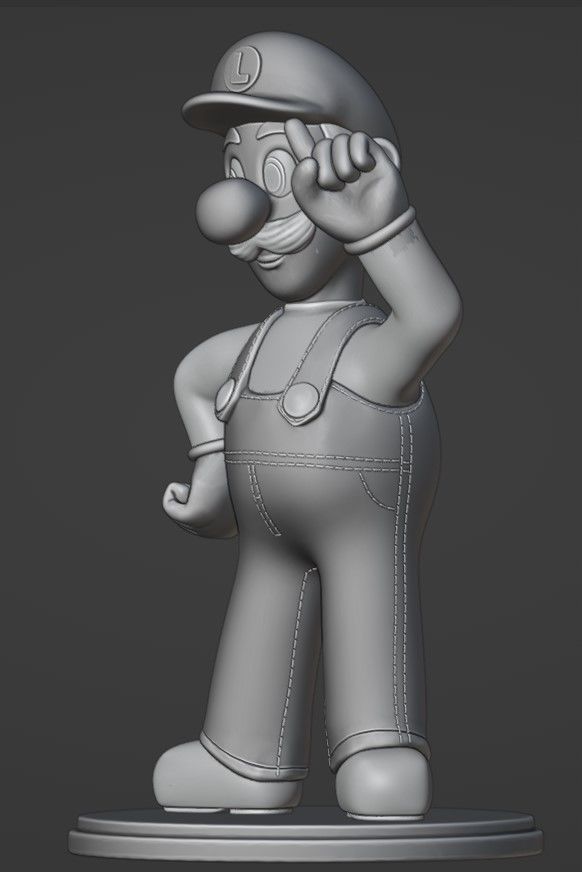 Luigi for printing 3D print model_9