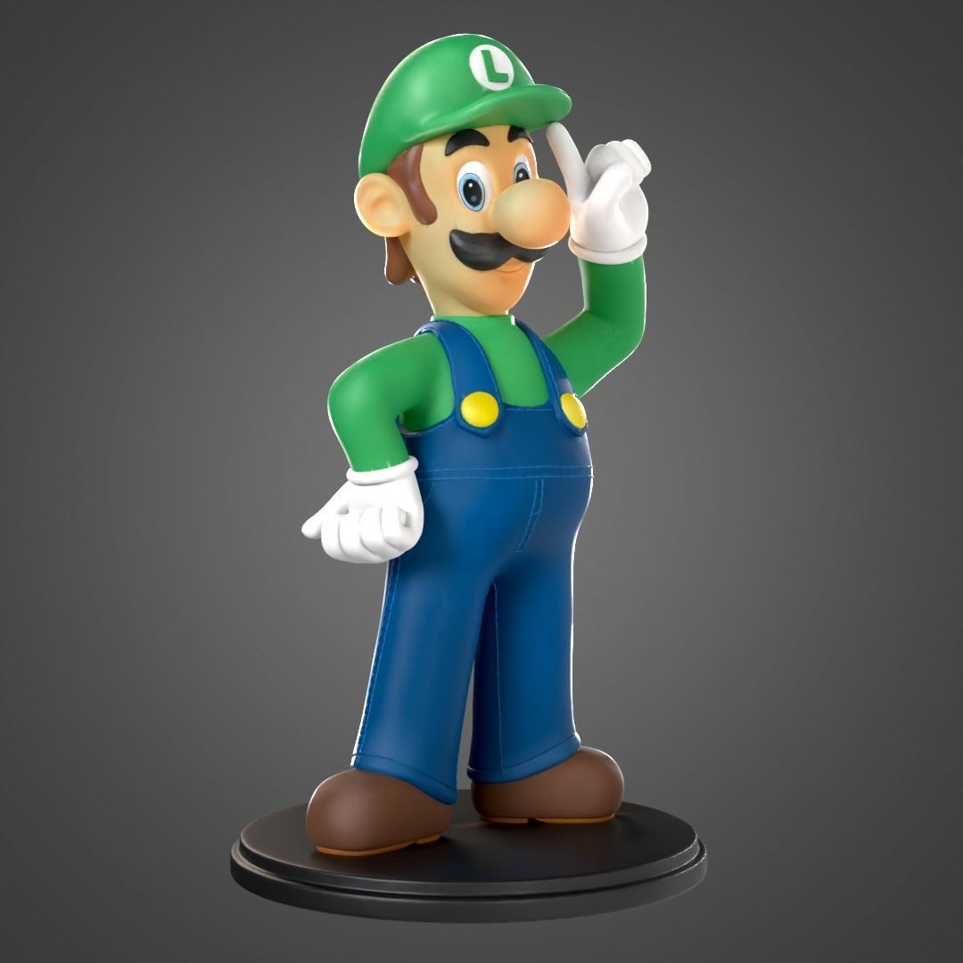 Luigi for printing 3D print model_6