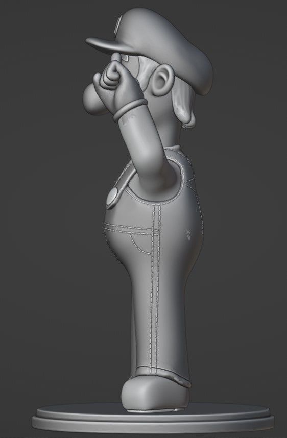 Luigi for printing 3D print model_10