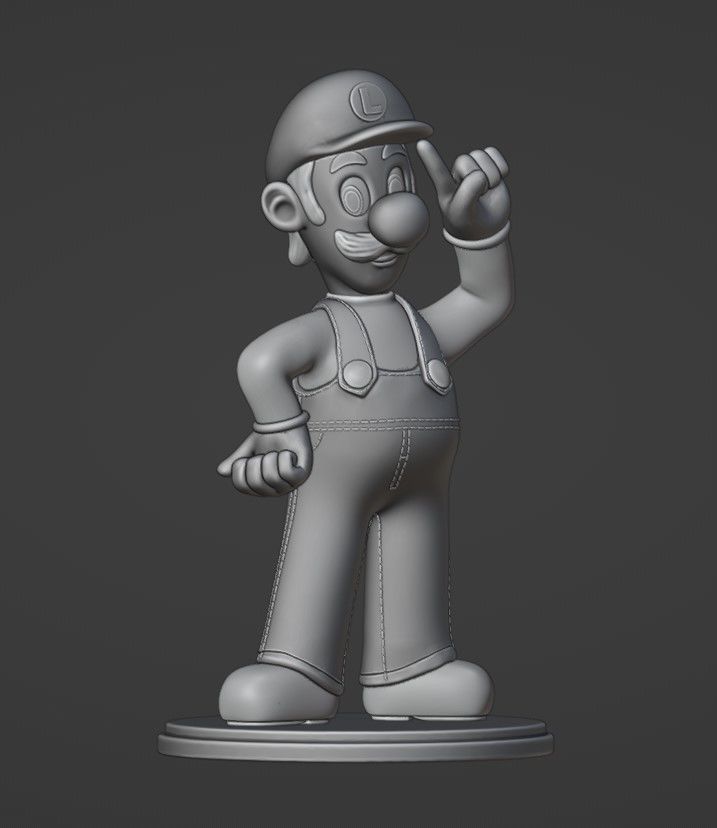 Luigi for printing 3D print model_7