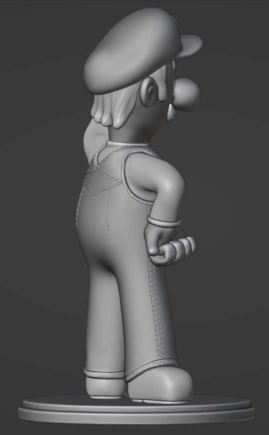 Luigi for printing 3D print model_12