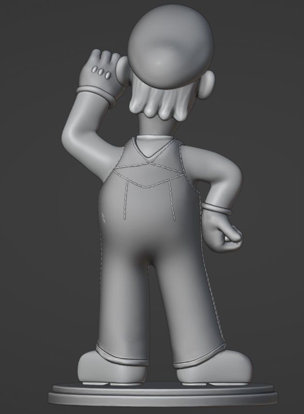 Luigi for printing 3D print model_11