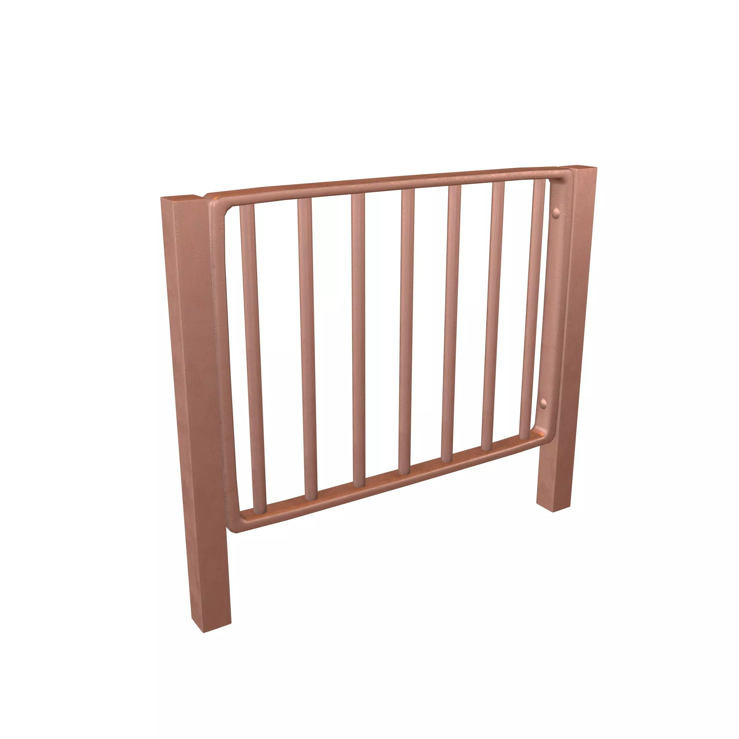 Iron Street Fence V1 003 Low-poly 3D model