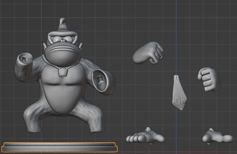 Donkey Kong for printing 3D print model_11