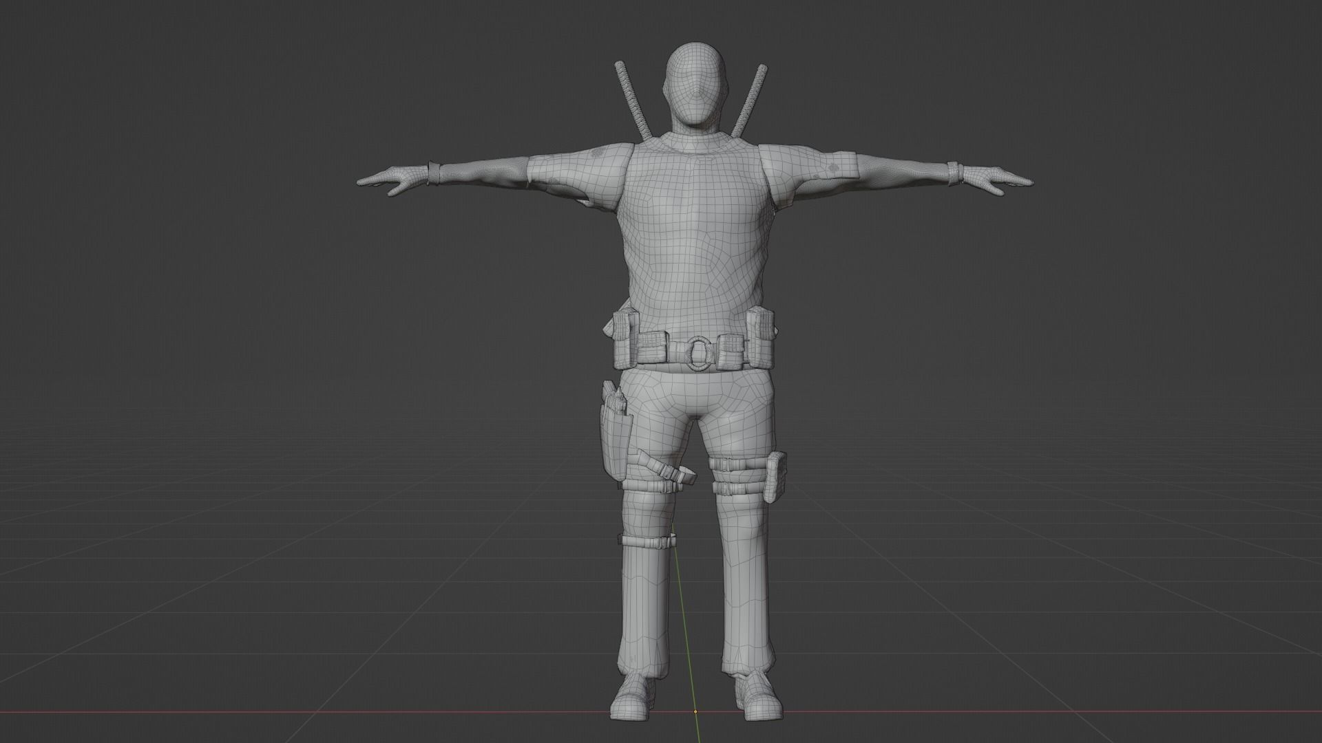 Deadpool 3D model_12