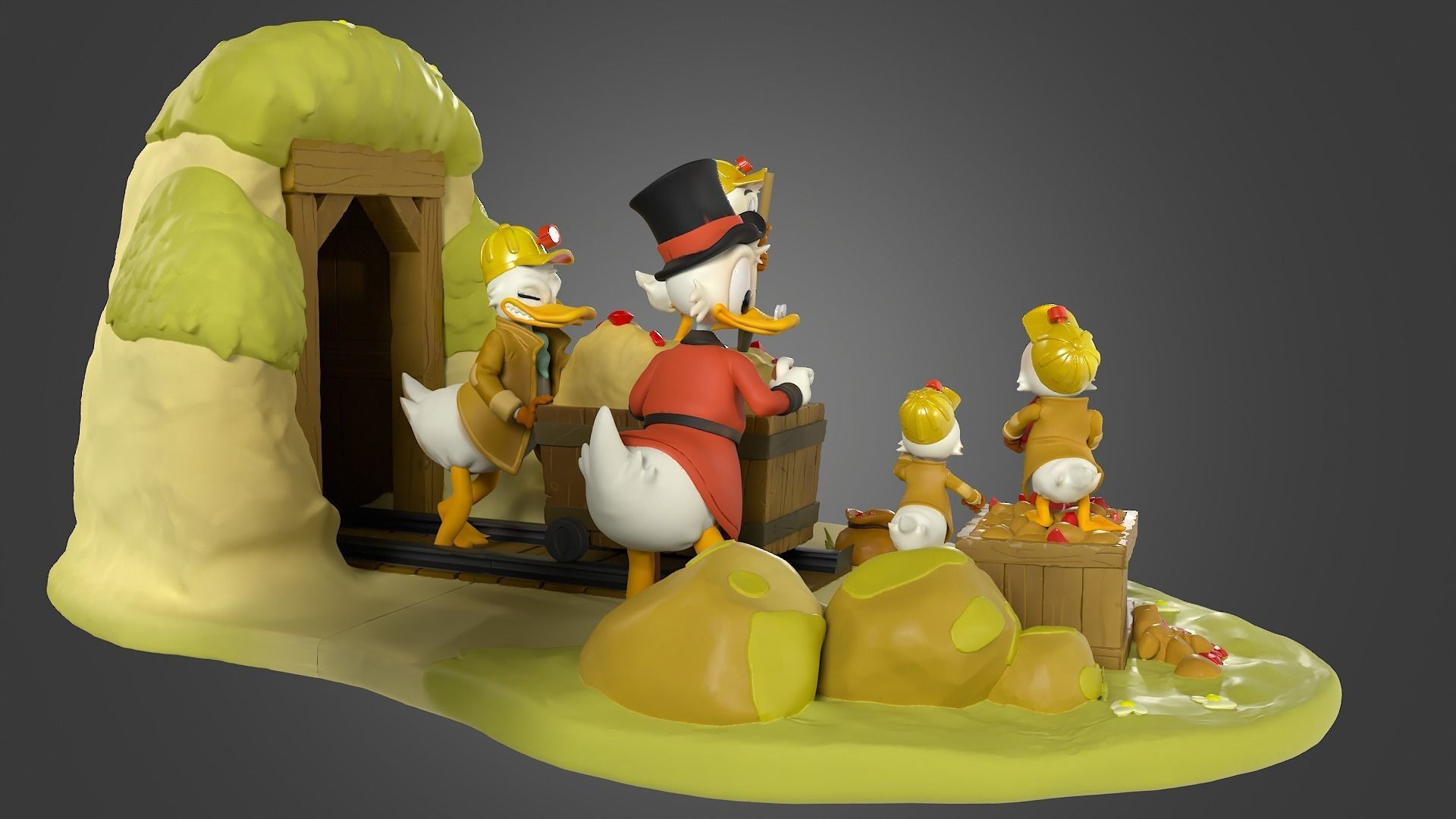 Duck Tales diorama for printing 3D print model_2