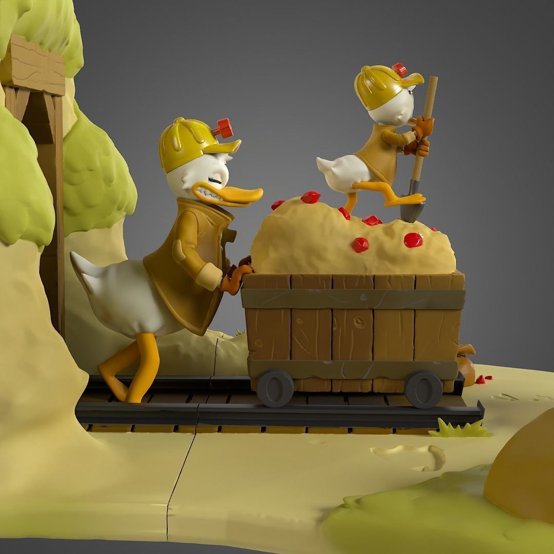 Duck Tales diorama for printing 3D print model_11